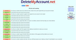 Desktop Screenshot of deletemyaccount.net